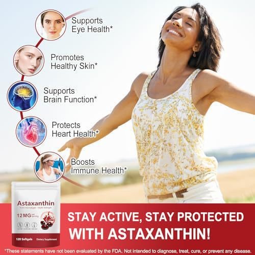 Astaxanthin Antioxidant Supplement for Immune Support Health in - Health Spurt