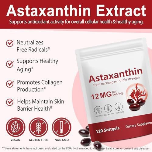 Astaxanthin Antioxidant Supplement for Immune Support Health in - Health Spurt
