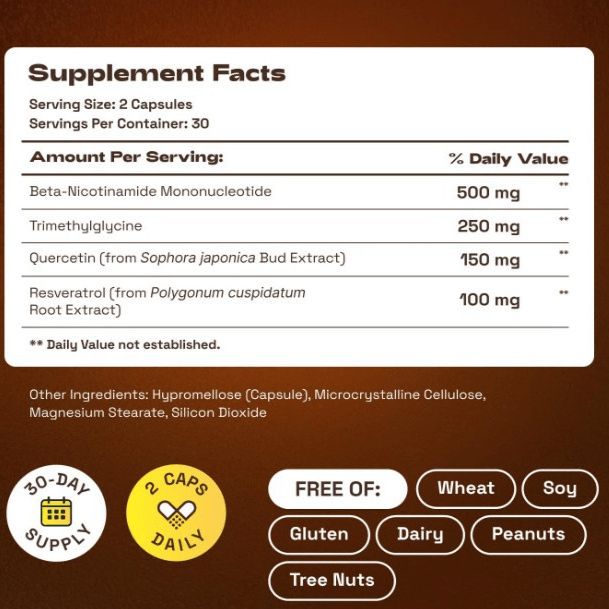 NAD+ Capsules for Dietary Support Medicine in - Health Spurt